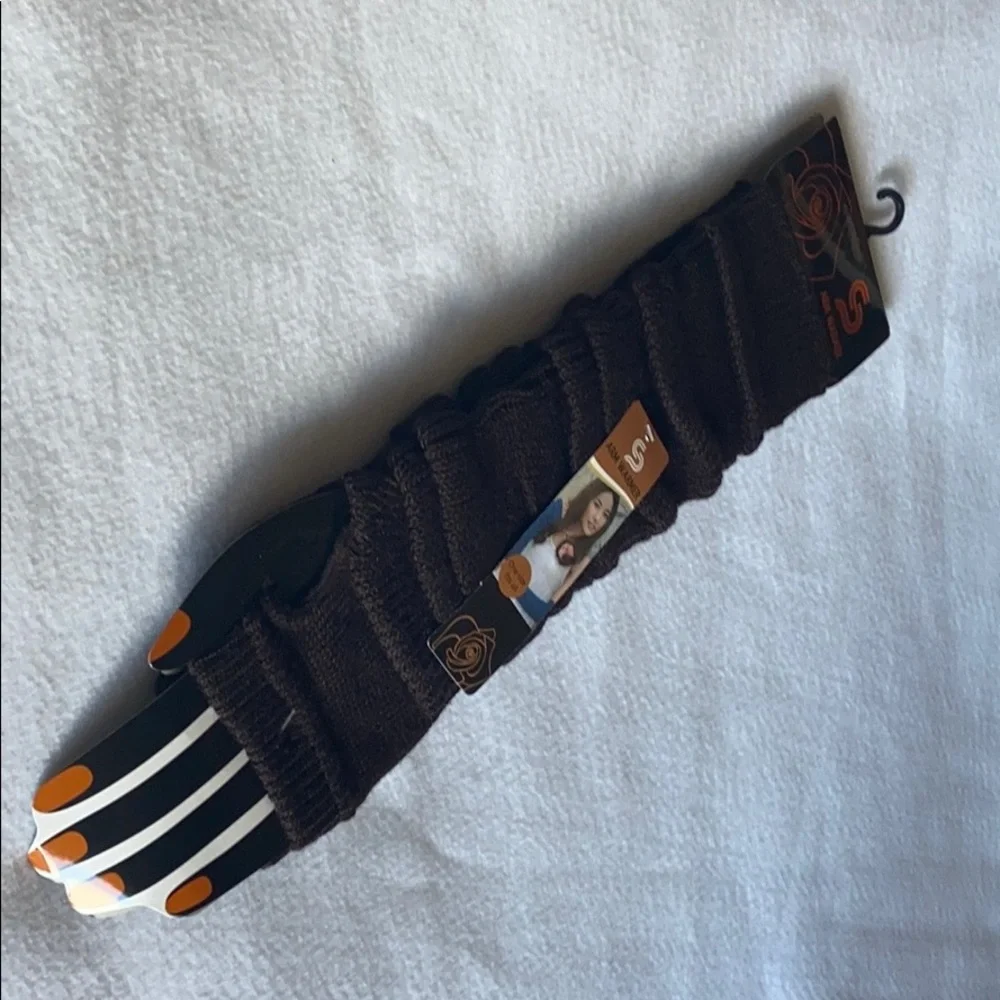 SALE 2/$27 3/$37 Dark Brown Stretchy Arm Warmers